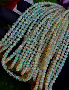 Cuentas de Ópalo Natural para la Fabricación de Joyas, Piedras de 6mm, 7mm, 8mm, Gemas Multicolores, Hilos de 14 Pulgadas, Gemas K Personalizables, Muestras para Fabricación - Product Image 2