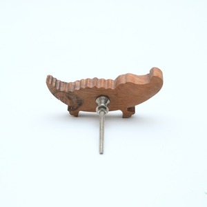 Poignées de tiroir en bois vert modernes faites à la main en forme de crocodile pour commodes d'enfants, multicolores, durables, installation facile - Product Image 3