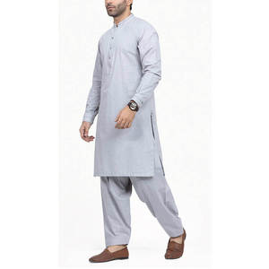 High Wrinkle-Resistant <b>Men's</b> <b>Kurta</b> Set Premium Breathable Cotton Shalwar Kameez Quick Dry Soft Finish Traditional <b>Men's</b> Apparel - Product Image 1