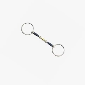 Bocado de caballo occidental de 5 pulgadas, tipo snaffle, cromado, resistente al óxido, con centro de cobre, para entrenamiento y control de caballos en equitación. - Product Image 2