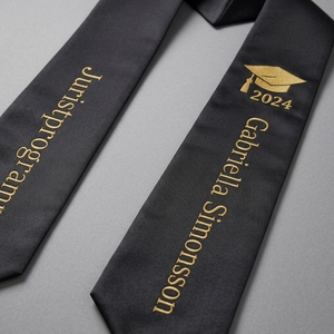 Estola de Graduación Personalizada de Poliéster Satinado con Borla Bordada para Ceremonias de Bachillerato, Universidad y Enfermería - Product Image 2