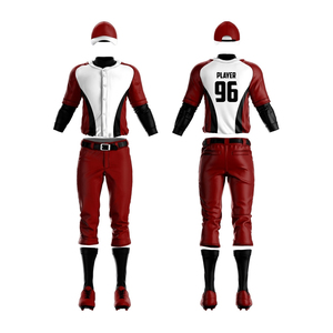 Ensemble uniforme de baseball d'hiver pour adultes, avec pantalon assorti, tissu en maille respirant sur le devant, manches courtes, pour la compétition - Product Image 2