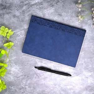 Cuaderno con Cubierta de Rexina Azul Rey Hecha a Mano, 6x8 Pulgadas, Diario/Cuaderno Reciclado, Público Objetivo: Amantes del Arte y Creativos - Product Image 2