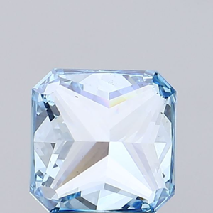 Diamante Cultivado en Laboratorio de 1 Quilate, Corte Radiante Cuadrado, Color Azul Intenso, Claridad VS, Certificado IGI, Diamante Suelto para Joyería - Product Image 2