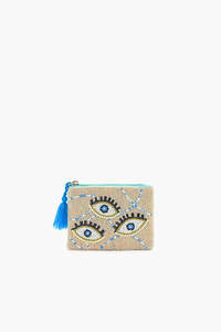 Embroidered Seed <b>Beads</b> Promotional Coin Purse Fashion Pattern Design Washable Handmade Beaded Coin Pouch Custom Label Custom - Product Image 1