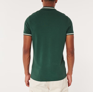 Polo en coton pour homme, toucher doux, col côtelé, style décontracté, mode confortable, vêtement d'été haut de gamme - Product Image 2