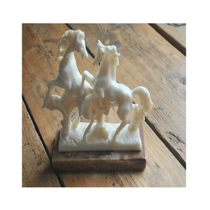 Figurine de cheval en marbre sculptée à la main, artisanat populaire, couleur personnalisée, haute qualité, meilleur prix, cadeau en pierre - Product Image 6