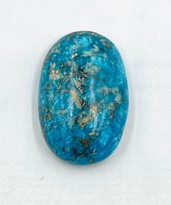 Turquesa Natural Cabujón Ovalado Pulido Tamaño Palma 29x15x10mm Gema Suelta de Forma Libre para Joyería Precio al por Mayor - Product Image 1