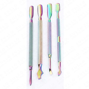 Herramienta de Acero Inoxidable de Doble Punta para Empujar y Raspar Cutículas, para Manicura y Pedicura Profesional, Limpieza y Cuidado de Piel Muerta - Product Image 5