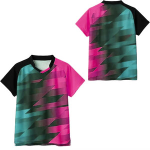 Camisetas de Tenis para Hombre al por Mayor, Corte Cómodo, 100% Poliéster, Protección UV, Secado Rápido, Antibacterianas, Uniforme de Tenis - Product Image 4