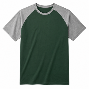T-shirts en coton personnalisés pour hommes, nouveau design ODM/OEM, couleur rouge, col rond, style décontracté, tissu tricoté, séchage rapide - Product Image 3