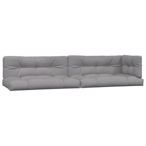 5 coussins de palette d'extérieur en tissu gris de qualité supérieure, oreillers et housses de siège pour patio - Product Image 2