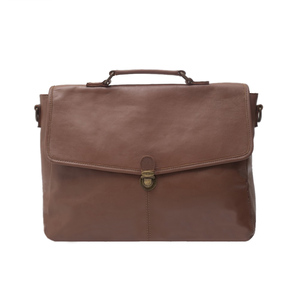 Bolso Mensajero Profesional de Cuero Genuino de 15.6 Pulgadas con Correa Ajustable y Cierre de Hebilla, Cómodo para Llevar Cruzado al Hombro para Viajes - Product Image 3