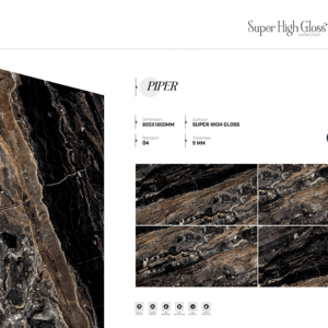 Azulejos de porcelana con superficie reflectante elegante de 800x1600, 1200x1800, 750x1500 mm, desarrollados para aplicaciones de lujo en viviendas y comercios. - Product Image 1