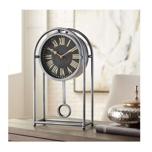 Horloge de bureau élégante, silencieuse, sans tic-tac, décoration d'intérieur, horloge de table - Product Image 5