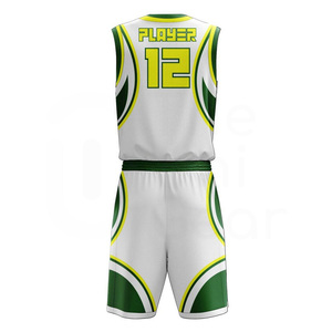 Ensemble de shorts de basket-ball personnalisables, respirant, anti-humidité, séchage rapide, uniforme unisexe pour adultes, 100% polyester - Product Image 2