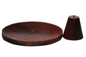 Moderno Soporte de Madera Ecológico para Tartas, Pedestal para Postres y Frutas, Bandeja Rústica de Madera para Servir en Bodas, Fiestas y Panaderías - Product Image 3