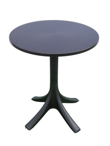 Round <b>Plastic</b> Farmhouse Style Outdoor Dining <b>Table</b> Waterproof <b>Patio</b> Furniture for Modern Garden and Courtyard BBQ Use - Product Image 1