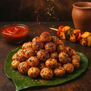Organic Roasted Flavoured Makhana Fox Nuts Tandoori Classic Indian Spiced Healthy <b>Snack</b> Semi-Soft Texture 12 Months Shelf Life - Product Image 1