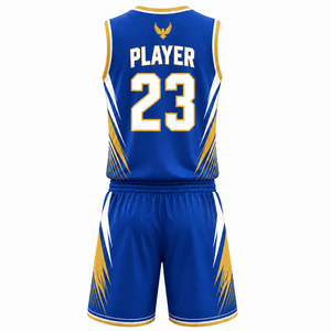 Wholesale Basketball Uniform Set Custom Sublimation Jersey <b>Shorts</b> Breathable Quick Dry Athletic Wear for Professional Sports - Product Image 2