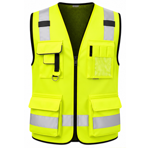 Chaleco de Seguridad Protector de Alta Visibilidad, Ropa de Trabajo Reflectante, Proveedor Mayorista de Fábrica Personalizado, Ropa de Construcción para Almacenes - Product Image 1