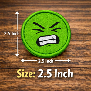 Patchs brodés pour le visage OEM, avec fixation auto-agrippante, 100 pièces, 10 couleurs, fabricant - Product Image 2