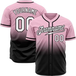 Camiseta de béisbol personalizada al por mayor con botones, uniforme sublimado, ropa deportiva transpirable que absorbe la humedad para equipos deportivos. - Product Image 5