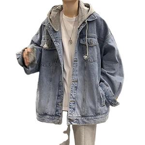 Chaquetas vaqueras vintage de tendencia para hombre, cortavientos informal de invierno con bolsillos en el pecho, ropa de calle de algodón 100% - Product Image 4