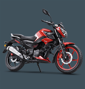 Motocyclette TVS "RAIDER" 100-200CC, rouge et grise, sportive, avec freins à disque et double échappement - Product Image 2