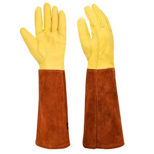 Gants de soudage TIG personnalisés en cuir véritable avec design à pouce droit, doublure en cuir véritable, manchette pleine longueur - Product Image 6