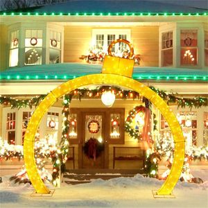Arco Natalizio 3D di 3,2 Metri con Luci LED Bianche, Alimentazione a Batteria e Alimentatore Personalizzato AC/DC/IP per Decorazioni Festive - Product Image 5