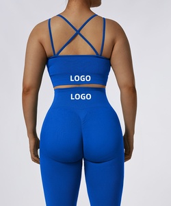 Conjunto Deportivo de 2 Piezas para Mujer, Pantalones de Cintura Alta con Efecto Levanta Glúteos, Top Elástico, Shorts con Efecto Scrunch, para Entrenamiento - Product Image 4