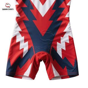 Singlet de Lucha Libre para Adultos, Corte Atlético Profesional, con Logotipo del Equipo Personalizado Sublimado - Product Image 6