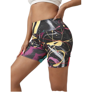 Shorts Deportivos de Cintura Alta con Logotipo Personalizado para Mujer, Shorts de Yoga para Ejercicio al Aire Libre, con Bolsillos, para Gimnasio y Running - Product Image 6