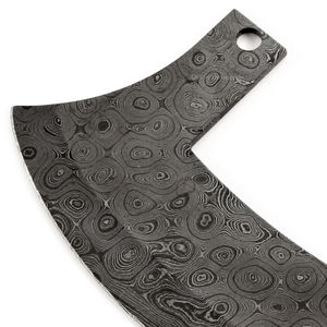 Cuchillos Ulu de Acero Damasco Forjado de Primera Calidad, Cuchillos Ulu de Acero Damasco de Alto Rendimiento para Cocina Profesional - Product Image 3