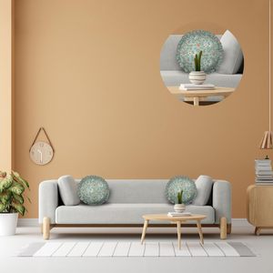 Premium Quality Handmade Floral Design Round <b>Pillow</b> Covers for Home <b>Sofa</b> Lounge Hotel Decorative Interior Furnishing - Product Image 4