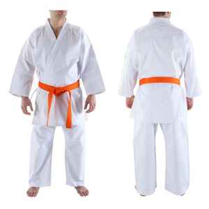 Kimono de karaté unisexe léger et respirant en polyester/coton double face avec logo frontal pour adultes – Jiu Jitsu - Product Image 2