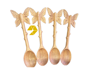 Elegant Handcrafted Butterfly Wooden <b>Spoon</b> Premium Craft Butterfly Wooden <b>Spoon</b> for <b>Serving</b> and Stirring in Kitchen Sets 2026 - Product Image 1