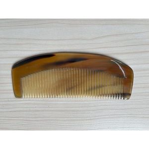 Peigne à cheveux en corne de buffle de qualité export, fait main, en corne naturelle, pour le soin de la barbe, démêloir à dents larges, poli et lisse - Product Image 4