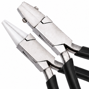 Tapered Baguette Cut Pliers Stainless Steel Jewelry Setting Tool For DIY <b>Craft</b> Beading <b>Wire</b> Shaping Non Marring Jaw - Product Image 5