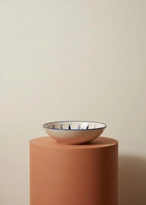 Elegant Decorative <b>Ceramic</b> Ring <b>Dish</b> Tiny Floral Pattern Smooth Glazed Finish for Chic Vanity and Table Organization - Product Image 3