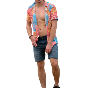 Chemise décontractée pour homme à manches longues, coupe classique, 100% coton, respirante, légère, pour la plage, les vacances, l'été - Product Image 4