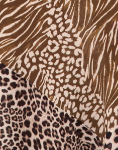 Jupes longues décontractées sexy à imprimé animal, taille haute, avec poches camouflage, grande taille, devant plat et taille élastique à l'arrière - Product Image 3