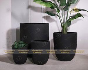 Jardinera grande de fibra de vidrio para exteriores, diseño de jardín, uso doméstico, decoración al aire libre con plantas y flores - Product Image 1