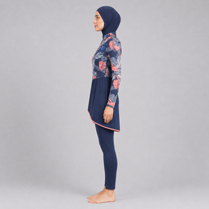 <b>Top</b> Quality Modest Burkini Set For Women Full Coverage Muslim Swimwear Quick Dry Breathable Custom Logo Wholesale Burkini Set - Product Image 5