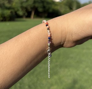 Assorted Natural Gemstone <b>Bracelet</b> 925 Sterling <b>Silver</b> <b>Adjustable</b> Mixed Crystal Beaded <b>Bracelet</b> OEM ODM Bulk Supplier - Product Image 1