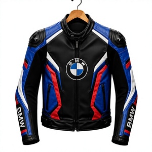 Men's Custom Super MotoCP Track Cowhide <b>Racing</b> <b>Jacket</b>/Chaqueta Leather Motorbike CE Level 2 Protection Made To Measure Approved - Product Image 2