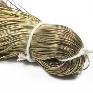 Alambre de Bullion Francés Liso Teñido de Alta Tenacidad en Color Dorado, Barras Suaves para Bordado a Mano, Resistente a la Abrasión, Venta al Por Mayor - Product Image 2