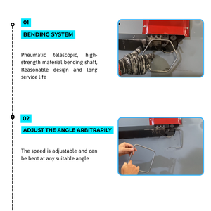 Dobladora automática de barras de refuerzo CNC de 6-12mm, barra de construcción de acero inoxidable, máquina dobladora de estribo, componentes vitales del núcleo del motor del Motor - Product Image 5