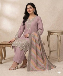 Pakistani Women's Salwar Kameez Party Wear pakistani style with <b>Floor</b>-Length Three Piece Suit 85229 LEMBOGEE- LG-2103 - Product Image 2